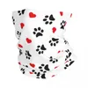 Scarves Dog Love Pattern Bandana Neck Gaiter Printed Wrap Scarf Multi-use Face Mask Outdoor Sports Unisex Adult Winter