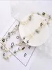 Collier long en perles pour femmes, pendentif sauvage double face, glaçage goutte à goutte, camélia, chaîne décorative, GD11498232865
