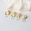 18karat gold pinch bail pendant clasp connector bead caps with peg for half drilled beads necklace diy 231225