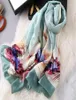 Scarves 2021 Style Four Seasons China Quality Silk Women Foulard Office Warm Large Shawls Lady Fashion Nice Print Beach Hijab15526637