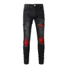 Luxurys Designers Jeans Frouthed France Fashion Pierre Straight Men's Casty Jean Men Skiny Pants Zipper Amari Hip Hop Bikers Motorcycle True J​​eans