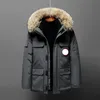 Canadá puffer jaquetas designer masculino real pele de coiote ao ar livre blusão outerwear com capuz manteau para baixo casaco parka doudoune