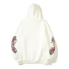 Designer Hoodie Rhude com padrão artístico Kirin Arm Imprimir Moda Moletons Outono Inverno Solto Encaixe Hoodie