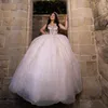 Ivory Sequins 2024 Quinceanera Robes Sweetheart Ball Robe Princesse Robe d'anniversaire Applique Perles en dentelle Sweet 16 Vestidos de 15