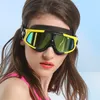 Copozz水泳ゴーグル快適なシリコーン大型フレームスイートメガネ対fog UV男性女性スイムマスク防水2202237301492