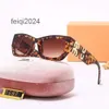 Designer Sunglasses 2024 New SMU09WS Mirror Leg Miu Letter MiU11WS Decorated Face Shape