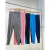 Miyake Pants Female Drape Small Foot Womens Pleated Casual Ninequarter Radish Loose Haren Trousers 231225