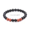 Perles emmagées 8 mm Stone Natural Rose Quartz Topaz Tiger Eye Agate Strand Bracelet Men Femmes Balance de guérison Yoga Balance