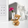 Vases Quirky Decor Adorable Cartoon Statue Flower Vase High Strength Shatterproof Container For Desktop Decoration Cute Durable Floral