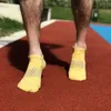 Chaussettes masculines à la cheville douce coton absorber la transpiration athlétique antifriction élastique en nid d'abeille extérieur