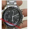 Reloj de pulsera para hombre Cronógrafo al aire libre VK Movimiento de cuarzo Apollo Men Moonwatch Relojes profesionales Reloj deportivo para hombre Dial negro redondo 225I