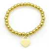 Frauen Armband Herz Armband Gold Charme Designer Armband berühmte Schmuckzubehör Geschenke