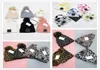 Leopard Knitted Hats Pom Fur Ball Beanies Women Winter Warm Wool9579285