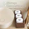 Коробки для хранения Тканая коробка Настольный Разное Туалетная бумага Органайзер для ванной комнаты Раковина Столешница Прочный