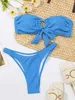 Bikini Set Hot Women Bikini sexy Set Hot Spring Triangolo femminile Costumi da bagno Vita alta Costume da bagno diviso Nuoto Estate Beachwear Beach FashionL231225