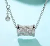 Sweet Cut nieuwe collectie best verkopende fijne sieraden 925 sterling zilveren cirkel hanger pave witte saffier CZ diamant populaire vrouwen Nec1753219