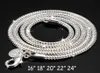 3mm 925 Sterling -Kette Silber Halskette 16/ 18/20/ 22/20 Zoll fest Silber Hummerverschluss Halskettenketten für Frauen Schmuck2822957