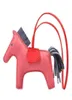 Réaux chaînes en cuir Colorful mini avec poney de poney à filet pour femmes porte-sacs de portes de charme de charme