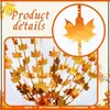 Party Decoration 2Pack Maple Foil Curtain Fall skörd Bakgrundsdekorationer Autumn Fringe Curtain Thanksgiving Birthday Po Props