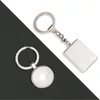 Nyckelringar 10xdiy Keychain Pendant Dubbelsidiga nyckelutrustning smycken tillverkar leveranser