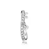 Clear CZ Diamond 925 STERLING Gümüş Yüzük Seti Logo Çarşı Damlacıklar İçin Orijinal Kutu Kadınlar için Düğün Mücevherleri