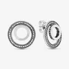 100% 925 Boucles d'oreilles de pote de logo argent sterling pave cubic zirconi la mode femme de mariage bijoux de mariage accessoires 286k