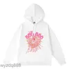 Siyah ve Beyaz Tasarımcı Hoodie Kadın Moda Moda Beyzbol Külot Yüksek Kaliteli Köpük Baskı Örümcek Web Grafik Pembe Sweatshirts Y2K Saklama Jac 435a