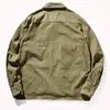 Jaqueta americana casaco masculino retrô caqui espinha de peixe tecido estilo militar casual 231225