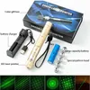 ZK20 Hunting Green Laser Pointer Sight 303 Pekare Hög Kraftfull justerbar Focus Red Dot Lazer Torch Pen Projection utan batteri