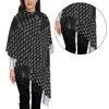 Scarves Islamic Prayer Scarf With Houndstooth Pattern Large Keffiyeh For Outdoor