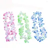 Decorative Flowers 20 Pcs Party Supplies Silk Hawaiian Flower Lei Garland Hawaii Wreath Cheerleading Products Necklace