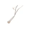 Klassisk modemikrofonhänge halsband för män och kvinnor lyxdesigner halsband silver pläterad högkvalitativ kvinnor halsband designer smycken silver halsband
