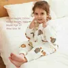 Sleeping Bags 1 to 5 Years Winter Flannel Childrens Pajamas Sleeping Bags Rompers for Boys and Girls One-piece Suits for Home WearL231225