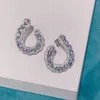 Boucles d'oreilles en peluche en argent sterling aquamarine naturel 3,4 carats bleu léger pierre supérieure de qualité s925 bijoux conception