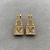 Fashion Designer Earrings Jewlery Womens Luxurys Designers Earring With Box Letters Golden Party Wedding Gifts Mens D217064F278V