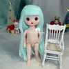 Regalo di Natale 2023 2024 Mini bambola BJD Nude Boy Toy Clothing Rebirth Baby 1/12 Sorpresa Sorrida Girl Fashion Interactive Children 231225