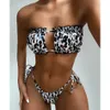 Bikini Set bikini sexy 2023 costume da bagno a fascia pieghettato costumi da bagno femminili donne mini perizoma bikini set bagnante nuoto costumi da bagno per costume da bagnoL231225