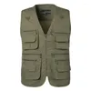 Gilet pour hommes 2024 mâle mâle décontracté printemps d'été Big Taille 7xl Coton sans manches avec de nombreuses poches