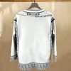 Herrenpullover 2024spring V-Ausschnitt Langarm Black White Strick Jacke Strickjacke Casual Mode hochwertige Strickpullover Herren Kleidung