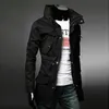Hommes mode décontracté tendance haut de gamme Trench manteau moyen Long mince Cape quatre saisons veste matelassée manteaux 231225
