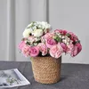 Decorative Flowers Romantic Hand Bouquet Accessories Fake Plant Wedding Decor Party Supplies Artificial Flower Pography Props Wholesale