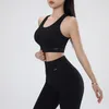 Aktywne zestawy Naqiyayabei 2023 Joga Set Leggins and Tops Fitness Sports Suits Gym Ubranie Bra Bezproblemowe kobiety spodnie