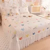 Sheet.Sheet.Princess Style Chiffon Lace Double Bedspread Queen Sand Cotton Quilted Bed Cover Home Bed Spread Not Included Pillowcase 231221