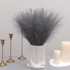 Dekorativa blommor tenvity 10st fluffiga pampas gräs konstgjord blommor dekor boho hem bröllop bukett sovrum party vass falska växter