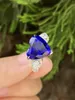 Anelli a grappolo HJY2023 Anello di tanzanite Pure pietre preziose naturali oro puro 18k 8,28ct Diamonds Regalo per anniversario femminile