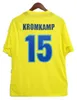 2005 2006 Villarreal maillots de football rétro maison jaune 05 06 Maillot de football vintage classique qualité thaïlandaise Camisa de futebol RIQUELME FORLAN KROMKAMP CAZORLA