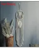 Ins Chic Bohmian Walling Tobestry Liście ręcznie tkanna bawełniana DreamCatcher Dekoracyjny domek wisiorek gobelin boho dekoracje MacRAme9943386