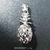 Vendre un collier pendentif à l'ananas argenté de haute qualité 925 Sterling Silver