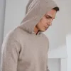 Erkek Uzun Kollu Keçi Kaşmir Kükredilmiş Külük Şapka Kalın Sıcak Sweaters Erkek Jumper'lar Üst Sınıf Kış 231222