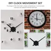 Wall Clocks DIY Clock Scanning Second Movement Household Part Replaceable Parts Set Mechanism Kit Metal Large Pointer Accessories